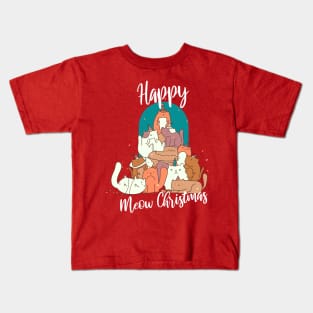 meow xmas Kids T-Shirt